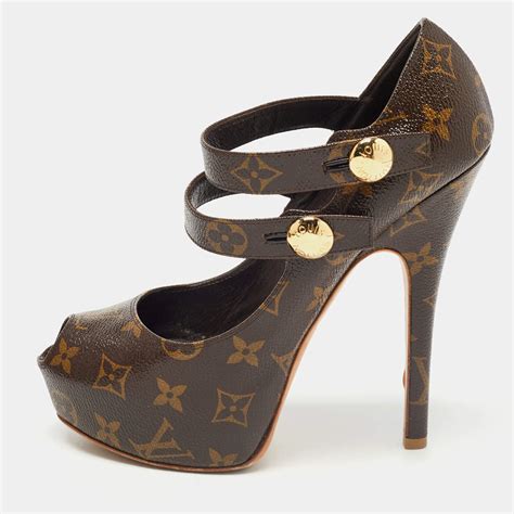 louis vuitton fetish pump|LOUIS VUITTON Patent Monogram Ritual Fetish Platform Pumps .